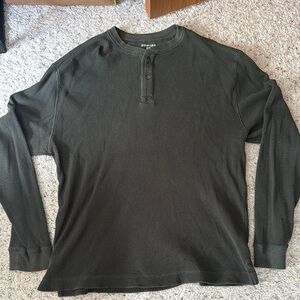 St. John's Bay Black Long Sleeve Tee Classic Fit